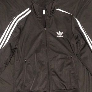 Adidas zip up jacket (black)
